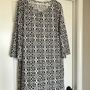 Spandex Black and White Dress